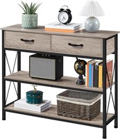 AS IS-Yaheetech 3-Tier Console Table Gray