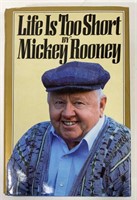 Autographed Mickey Rooney ‘Life Is Too Short’ Book