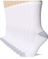 Hanes Women's Athletic Crew Socks, Full Sole