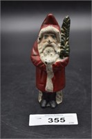 Cast Iron Christmas Santa Bank