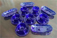 16pc Cobalt Blue Dishes