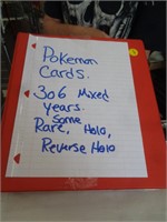 306 POKEMON CARDS IN BINDER