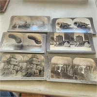 Vintage Stereoscope Viewer Cards - Military