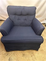 Blue Cushioned Chair