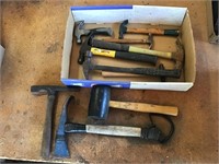 Lot of hammers shown