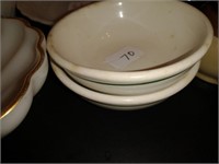 2- C.A.C. GREENBRIAR CHINA BOWLS RESTAURANT BOWLS