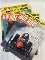 Vintage 1964 Hot Rod Magazine lot of 4 magazines