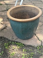 Turquoise Ceramic Garden Planter