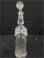 Vintage glass figurine decanter