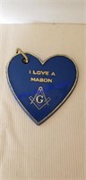Vintage  love my mason key chain