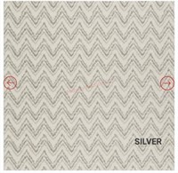 Area rug MSRP $507 vibrato in silver 46? x 64?