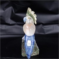 Natural Stone Handcarved Quartz Bird