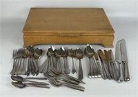 Stainless Flatware in Chest - Stanhome, Cambridge