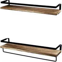 Floating Shelves With Rail