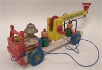 Vintage Wooden Snorky Fisher Price Pull Car Toy