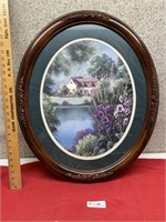 Oval floral /cottage Picture