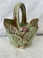 Vintage McCoy Cope Basket Vase