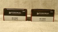 2 boxes-45 COLT Pistol Centerfire Cartridges