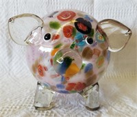 Cristalleria D'Arte Murano Glass Pig