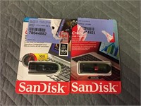 2 Skan Disk USB Flash Drives  16/64GB
