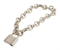 Tiffany & Co. Sterling Silver Padlock Bracelet