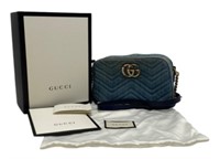 Gucci Denim Chain Shoulder Bag