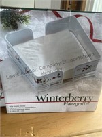 Pfaltzcraft Winterberry, wire napkin holder and