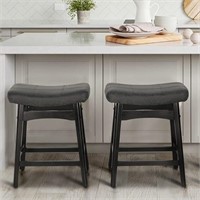 Black Counter Height Bar Stools Set of 2