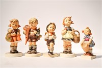 FIVE MISC. HUMMEL FIGURES