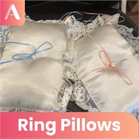 2 Wedding Ring Pillows