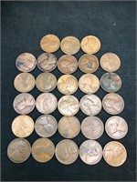 (28) 1920D Lincoln Wheat Pennies