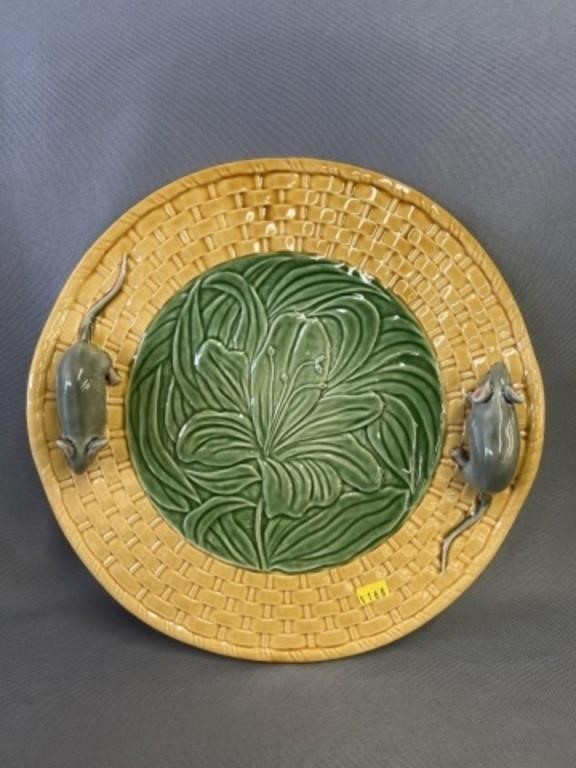 Portuguese Pottery Cheese Plate
