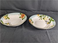 (2) Williams Sonoma Spring Garden Bowls