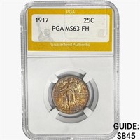 1917 Standing Liberty Quarter PGA MS63 FH