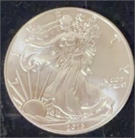2013 Silver Eagle US Mint Coin BU .999 silver