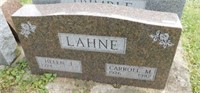 Engraved granite headstone: 35"W x 6'D x 20.5"H