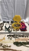 Vintage costume  jewelry,various lanyards