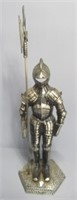 Decorative knight figure. Measures 31.5" Tall.