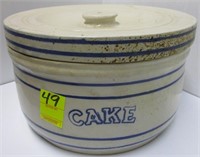 CAKE CROCK WITH LID