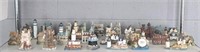 Lot Of House And Lighthouse Figurines