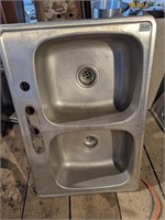 Double Stainless Sink 33 x 22