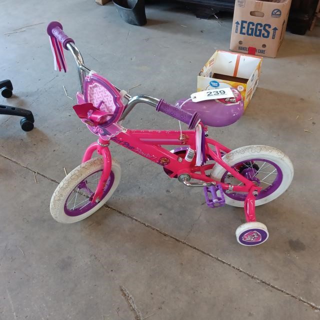 Girl\'s Bicycle with Training Wheels