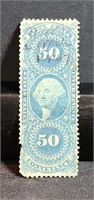 U.S. 50c Blue Internal Revenue