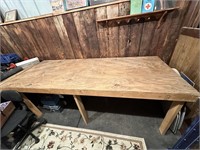 3'x8' wood bench table