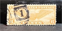 U.S. 6c Air Mail Stamp used