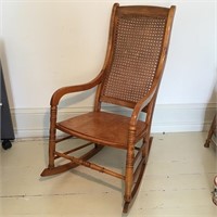 CANED ROCKING CHAIR