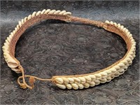 Antique African Witch Dr's Cowry Shell Belt Congo