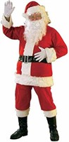 Rubies Men's Bright Flannel Santa Suit with