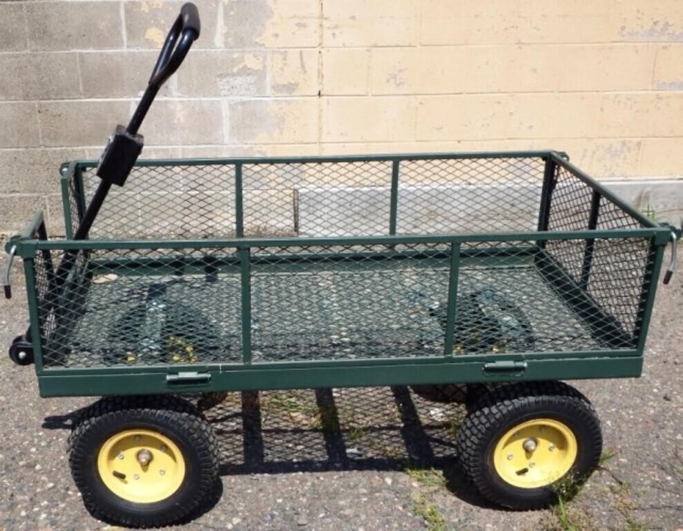 Yard / Garden Trailer with Pneumatic Turf Tires