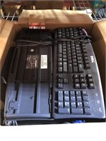 (2) Computer Monitors & Keyboards